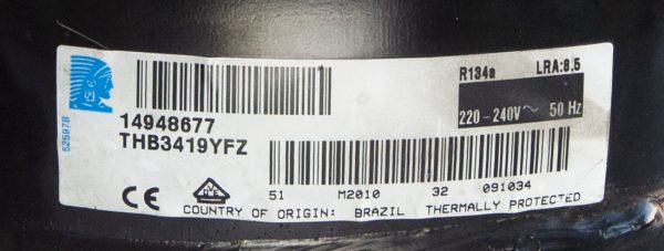 Compresor TECUMSEH THB3419YFZ. Usado - Imagen 3