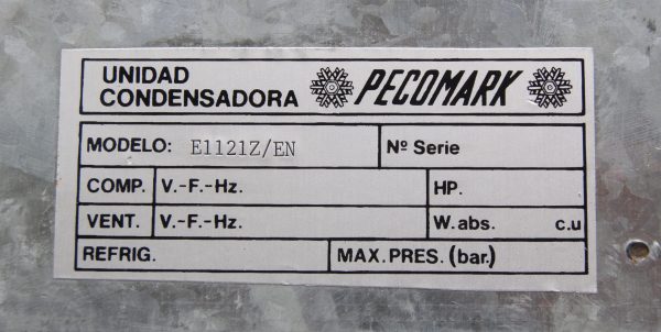 Unidad condensadora con compresor ASPERA E1121Z. Nueva - Imagen 6